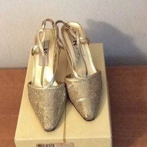 Gold Glitter 6 1/2 heels